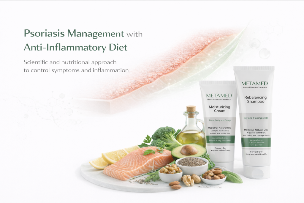 بهبود پسوریازیس با تغذیه و روتین‌های علمی راهنمای جامع و مبتنی بر شواهد برای کنترل التهاب، کاهش علائم و بهبود کیفیت زندگی